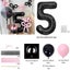 45 Pieces Pink Latex Balloon Set For Girls Birthday Party Carousel 5