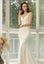 Jara Ivory Fit and Flare Wedding Gown with Train Size 10 Carousel 3