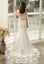 Jara Ivory Fit and Flare Wedding Gown with Train Size 10 Carousel 4