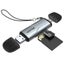 Unitek 2-in-1 SD 3.0 Card Reader - Space Grey Dual USB-A & USB-C Connectors - Carousel 1