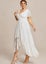 Patty lace high low wedding dress in ivory Carousel 1