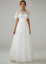 Jen flutter sleeve tulle wedding dress in Ivory s10 Carousel 1