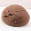 French Berets Caps For Women Fashion 100% Wool Felt Fedora Hat Winter Blu Carousel 1