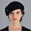 French Berets Caps For Women Fashion 100% Wool Felt Fedora Hat Winter Blu Carousel 2