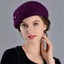 French Berets Caps For Women Fashion 100% Wool Felt Fedora Hat Winter Blu Carousel 7
