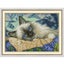 The blue eyes cat cross stitch kit aida 14ct 11ct count printed canvas st Carousel 1