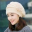 fur Ski Cap hat winter rabbit fur Ski Cap hat female Beanie with one piec Carousel 2