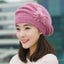 fur Ski Cap hat winter rabbit fur Ski Cap hat female Beanie with one piec Carousel 5