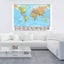 The World Map With Country Flag Painting Wall Art Poster Printed Decorative Carousel 3