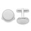 Kelly Waters Rhodium-plated Satin Florentine Round Beaded Cuff Links Carousel 1