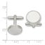 Kelly Waters Rhodium-plated Satin Florentine Round Beaded Cuff Links Carousel 2