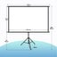 Projector Screen Movie TV Projection Tripod Stand Carousel 7