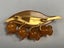 Vintage Russian Baltic Amber Lily of the Valley Brooch ***Orphans Aid Auction*** Carousel 17