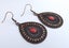 Pink, Green, Cream & Copper Tone Teardrop Earrings Carousel 3