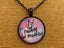 I'd rather be reading - Dome Pendant Necklace Carousel 1
