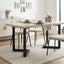 Varex V-Shape Metal Dining Table Legs 50/70x72.5cm - Set of 2 Carousel 5