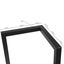Varex V-Shape Metal Dining Table Legs 50/70x72.5cm - Set of 2 Carousel 11
