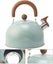 Whistling Tea Kettle - Small Teapot with Wood Handle - Anti-Rust Kitchen Tool... Carousel 5