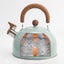 Whistling Tea Kettle - Small Teapot with Wood Handle - Anti-Rust Kitchen Tool... Carousel 6