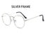 Gold Round Clear Glasses Eye Glasses Frame Women Men Glasses Transparent Round Carousel 1