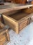 Vintage Solid French Oak Hall Table with Wrought Iron Details Carousel 9
