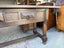 Vintage Solid French Oak Hall Table with Wrought Iron Details Carousel 15
