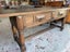 Vintage Solid French Oak Hall Table with Wrought Iron Details Carousel 2