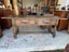 Vintage Solid French Oak Hall Table with Wrought Iron Details Carousel 1