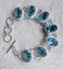 GORGEOUS SIM BLUE TOPAZ AND S/SILVER BRACELET 25 GRAMS *NO RES* Carousel 3
