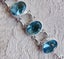 GORGEOUS SIM BLUE TOPAZ AND S/SILVER BRACELET 25 GRAMS *NO RES* Carousel 6