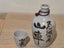 Japanese Sake Bottle Stoneware with cup Carousel 8
