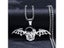 Gothic Vampire Bat Skull Wings Stainless Steel Necklace Carousel 2