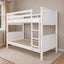 Emilia Solid Hardwood King Single Bunk Bed with Mattresses – White Carousel 6