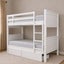 Emilia Solid Hardwood King Single Bunk Bed with Mattresses – White Carousel 4