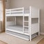 Emilia Solid Hardwood King Single Bunk Bed with Mattresses – White Carousel 5