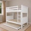 Emilia Solid Hardwood King Single Bunk Bed with Mattresses – White Carousel 7