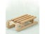 1/12 Wooden Miniature Sledge For Doll House Decor Carousel 3