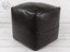 Moroccan Genuine Leather Ottoman Pouf Footstool - Chocolate Brown FREE DELIVERY. Carousel 3