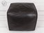 Moroccan Genuine Leather Ottoman Pouf Footstool - Chocolate Brown FREE DELIVERY. Carousel 4