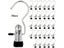 Space-Saving Stainless Steel Pants Hangers With Hooks For Closet Carousel 6