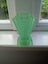 Gorgeous Art Deco Green Uranium Glass Sowerby VASE Carousel 4