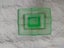 Gorgeous Art Deco Green Uranium Glass Sowerby VASE Carousel 5