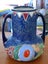 Rare Nouveau to Deco HANDLED Imperial Amphora Bohemia Lozenge Floral VASE Carousel 4
