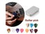 10 Guitar Picks In Metal Tin Box For Acoustic Electric Guitars Carousel 4