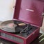 Crosley Voyager Bluetooth Portable Turntable + Entertainment Stand Bundle - Bu Carousel 5