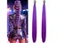 2Pcs Long Straight Purple Synthetic Ponytail For Halloween Carousel 2