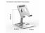 Universal Adjustable Folding Aluminum Alloy Tablet Stand For IPad Carousel 3