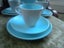 POOLE POTTERY 1960s THREE Gorgeous Blue and Grey Glossy TRIOS Carousel 4
