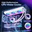 AIO CPU Liquid Cooler ARGB PWM Fans Pump Water Cooling Radiator Carousel 2