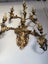 European Gilt Metal Floral 6 Lights Wall Sconce Carousel 9